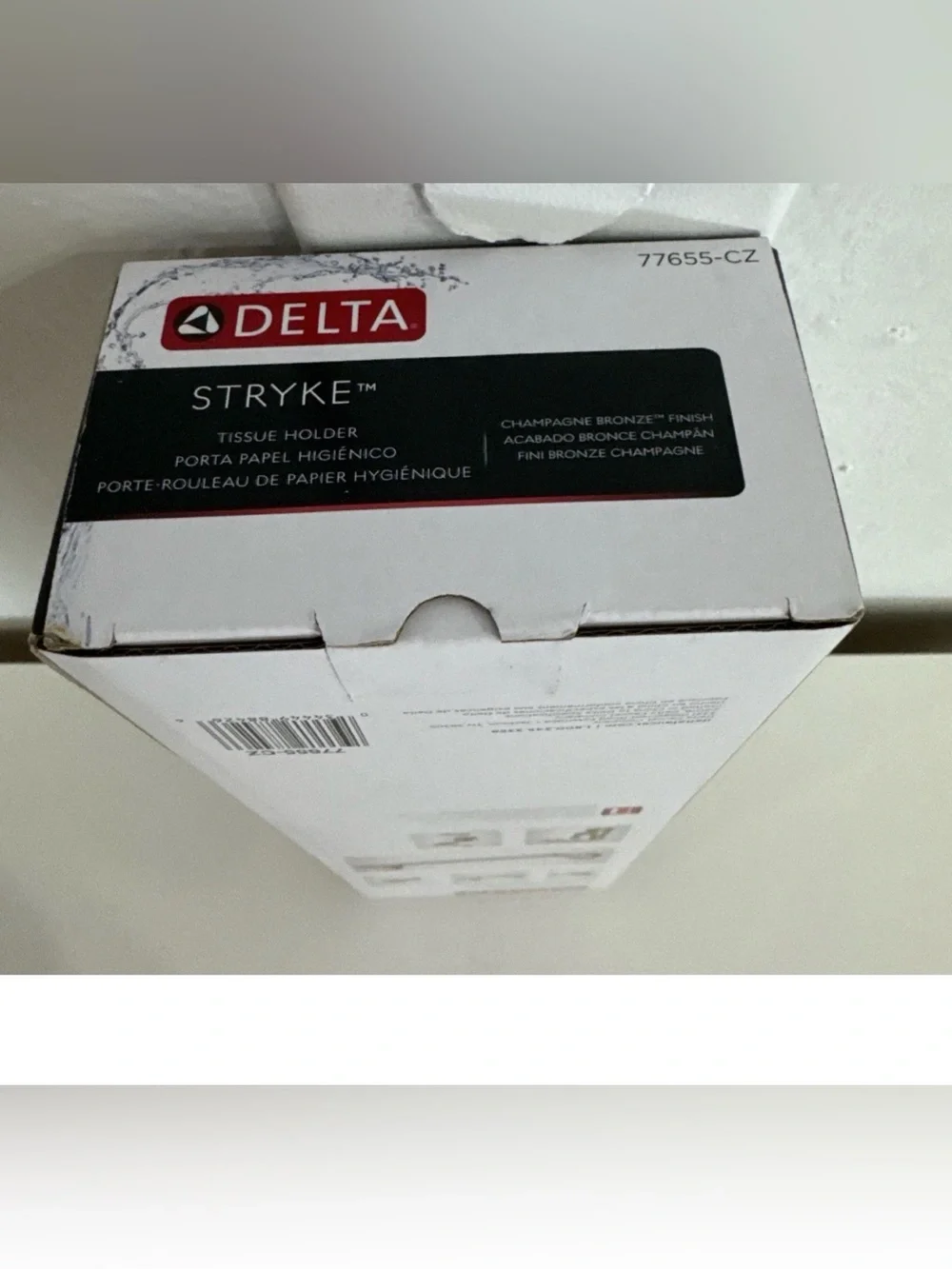 Delta 77655-CZ Stryke Tissue Holder CHAMPAGNE BRONZE Finish Lifetime Guarantee